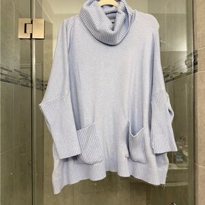 LOFT Soft Lavender Cowl Neck Sweater